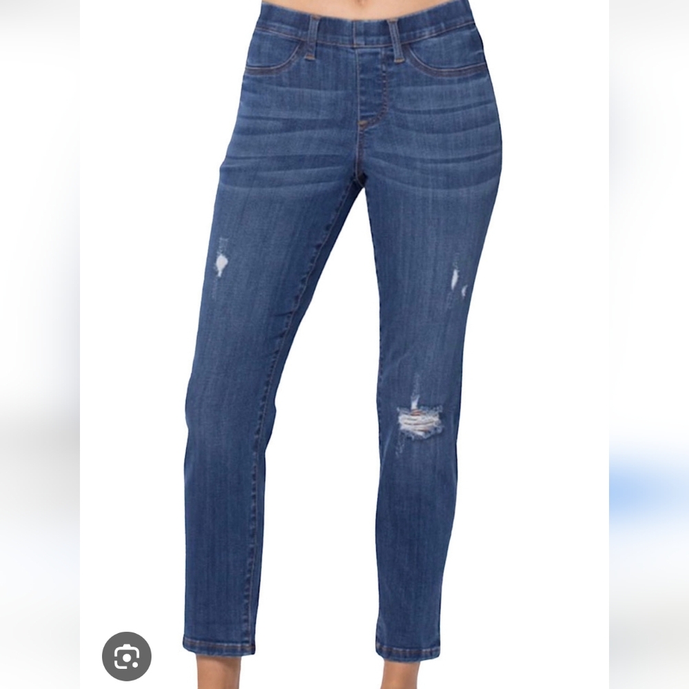 Judy Blue JB88369 Size 5/27 Pull On Destroyed BF Jegging